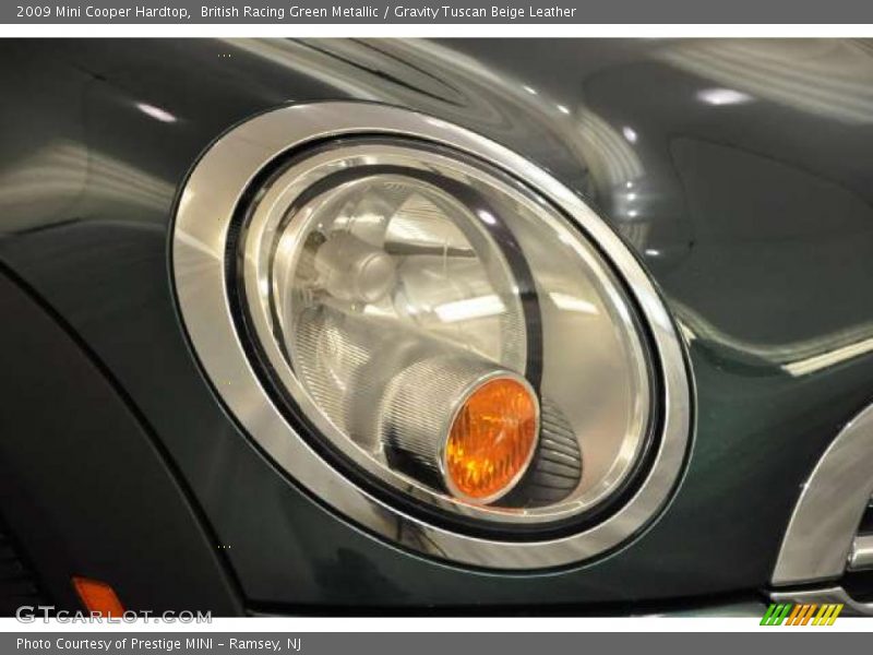 British Racing Green Metallic / Gravity Tuscan Beige Leather 2009 Mini Cooper Hardtop