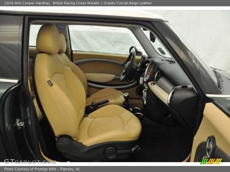British Racing Green Metallic / Gravity Tuscan Beige Leather 2009 Mini Cooper Hardtop