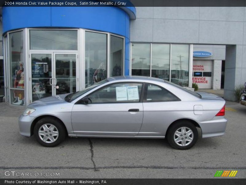 Satin Silver Metallic / Gray 2004 Honda Civic Value Package Coupe