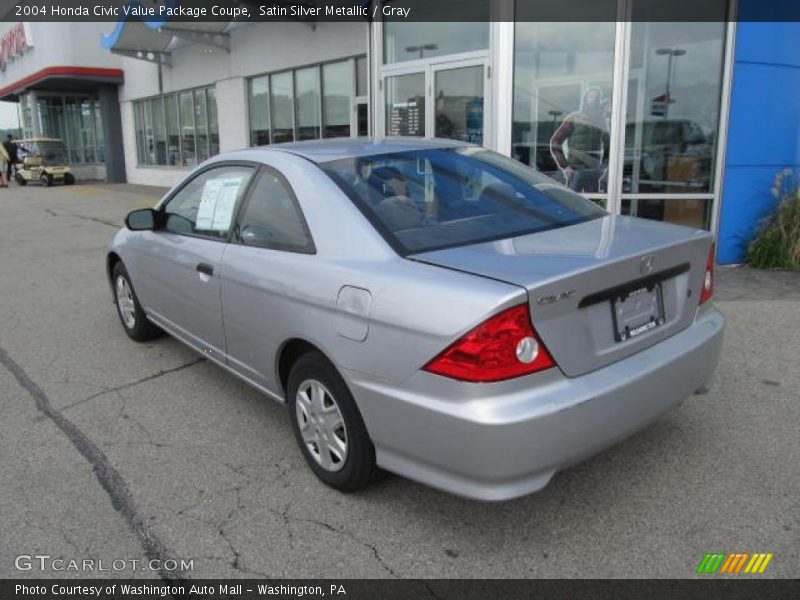 Satin Silver Metallic / Gray 2004 Honda Civic Value Package Coupe