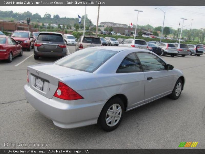 Satin Silver Metallic / Gray 2004 Honda Civic Value Package Coupe