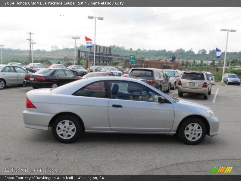 Satin Silver Metallic / Gray 2004 Honda Civic Value Package Coupe