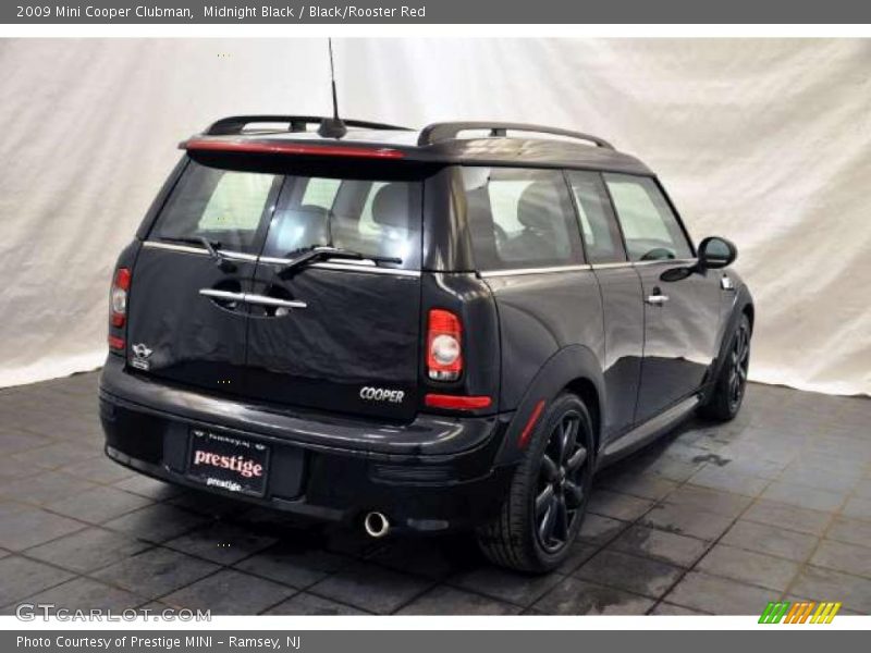 Midnight Black / Black/Rooster Red 2009 Mini Cooper Clubman