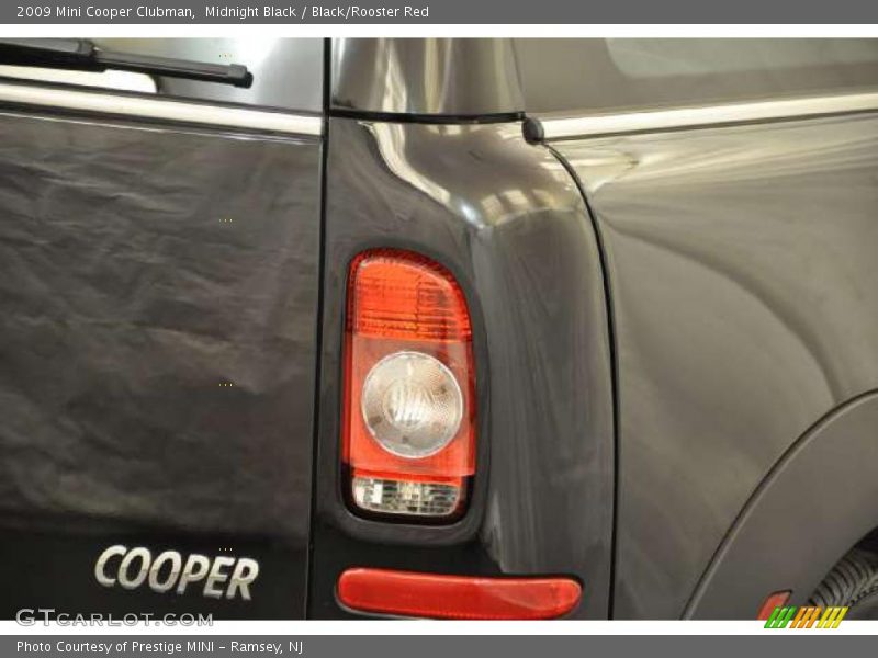 Midnight Black / Black/Rooster Red 2009 Mini Cooper Clubman