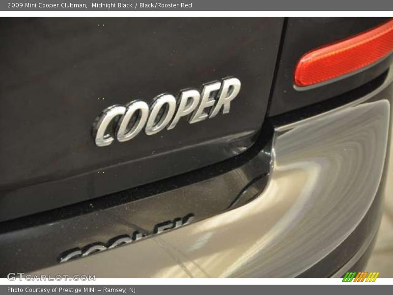 Midnight Black / Black/Rooster Red 2009 Mini Cooper Clubman