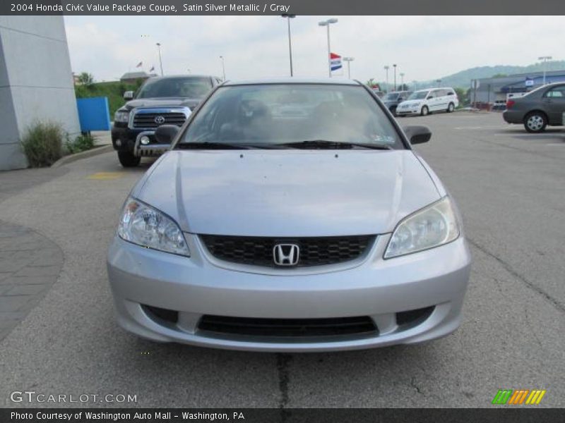 Satin Silver Metallic / Gray 2004 Honda Civic Value Package Coupe
