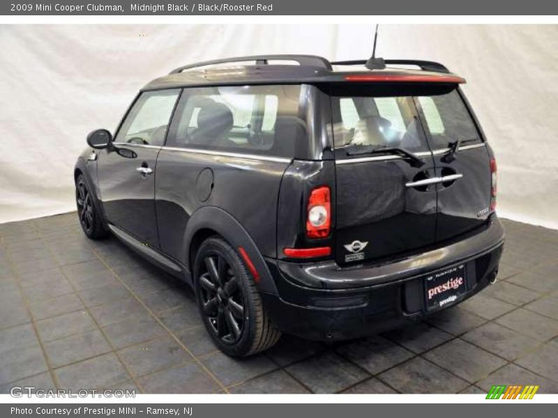 Midnight Black / Black/Rooster Red 2009 Mini Cooper Clubman