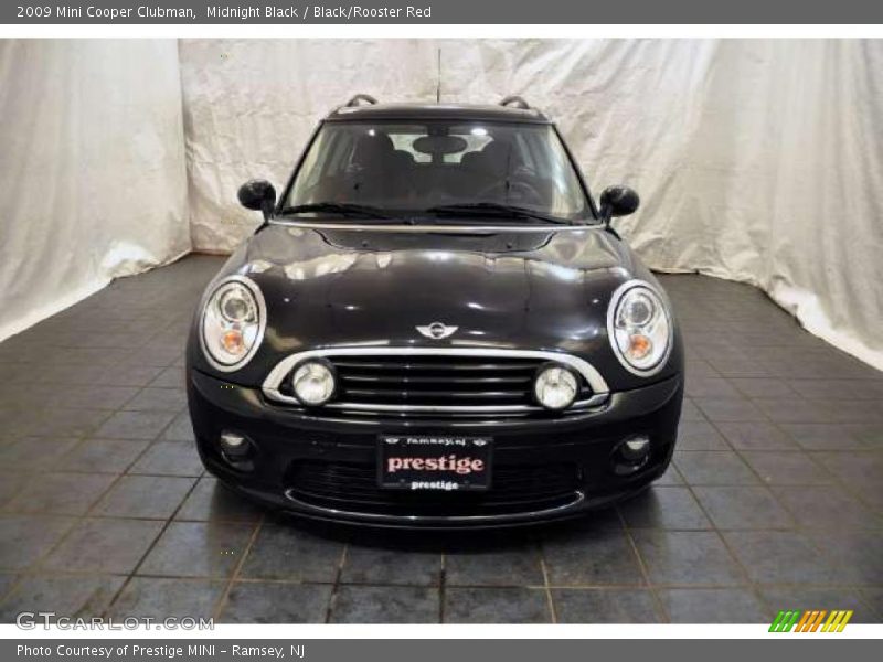 Midnight Black / Black/Rooster Red 2009 Mini Cooper Clubman