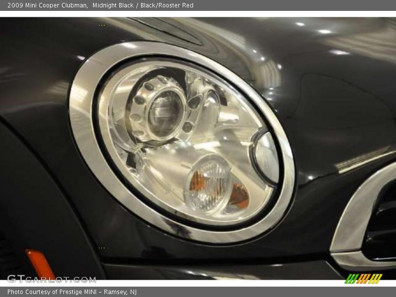 Midnight Black / Black/Rooster Red 2009 Mini Cooper Clubman