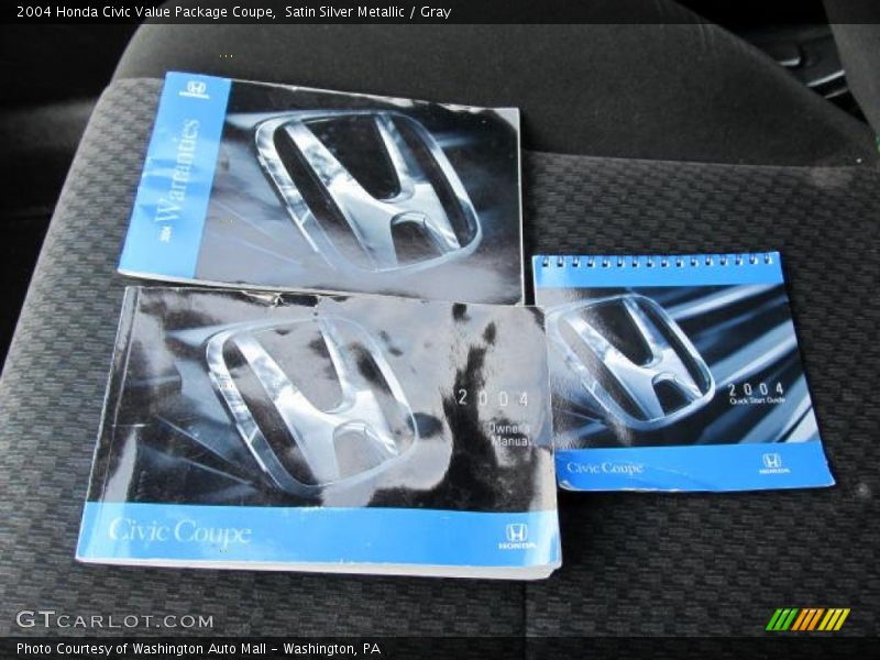 Books/Manuals of 2004 Civic Value Package Coupe