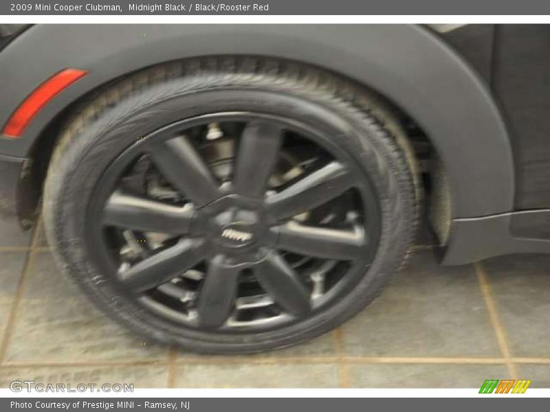 Midnight Black / Black/Rooster Red 2009 Mini Cooper Clubman