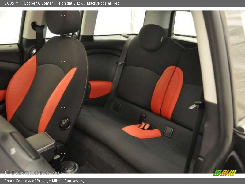 Midnight Black / Black/Rooster Red 2009 Mini Cooper Clubman