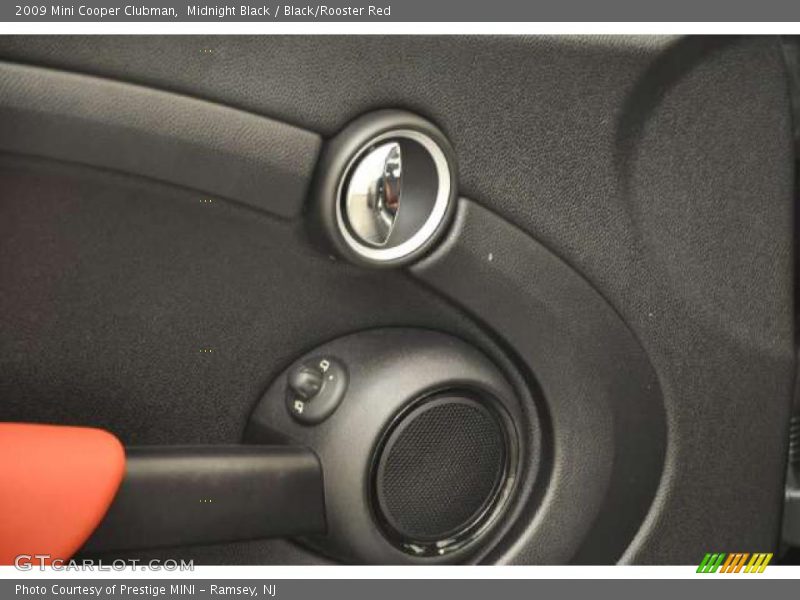 Midnight Black / Black/Rooster Red 2009 Mini Cooper Clubman
