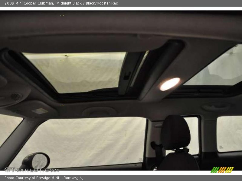 Midnight Black / Black/Rooster Red 2009 Mini Cooper Clubman