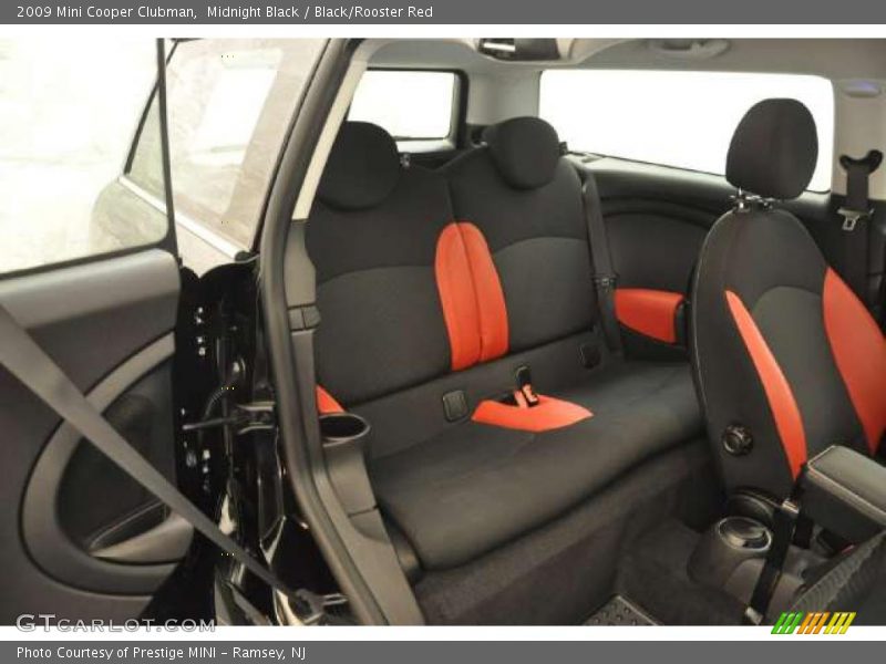  2009 Cooper Clubman Black/Rooster Red Interior