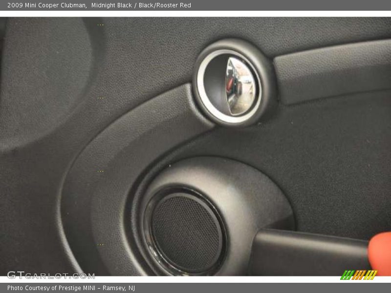 Midnight Black / Black/Rooster Red 2009 Mini Cooper Clubman