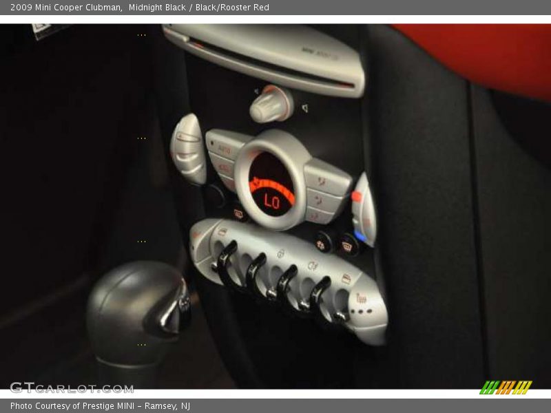 Midnight Black / Black/Rooster Red 2009 Mini Cooper Clubman