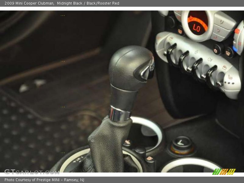 Midnight Black / Black/Rooster Red 2009 Mini Cooper Clubman