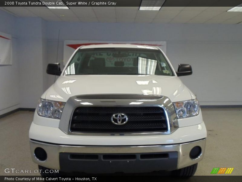 Super White / Graphite Gray 2008 Toyota Tundra Double Cab