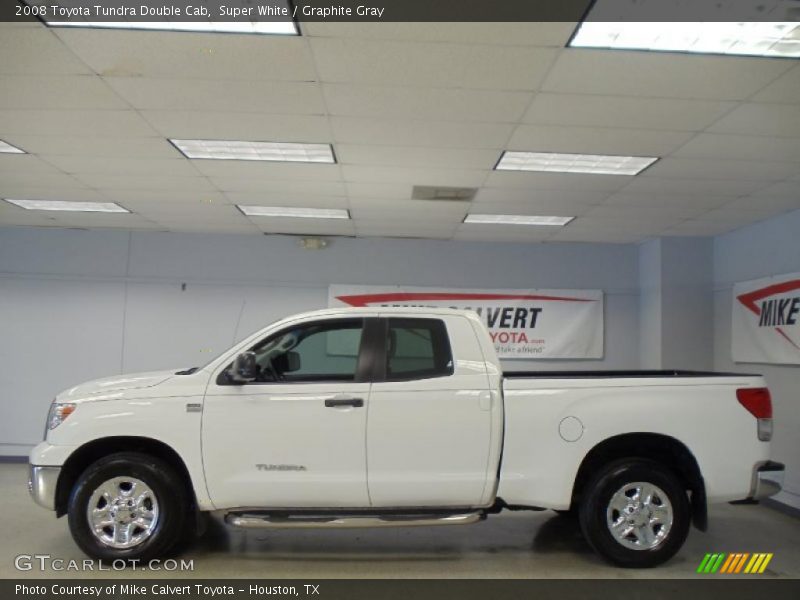 Super White / Graphite Gray 2008 Toyota Tundra Double Cab