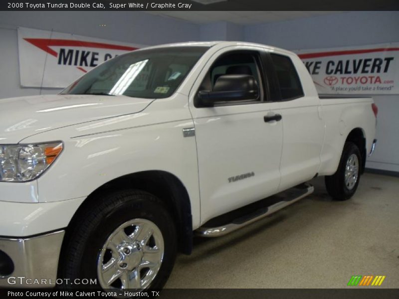 Super White / Graphite Gray 2008 Toyota Tundra Double Cab