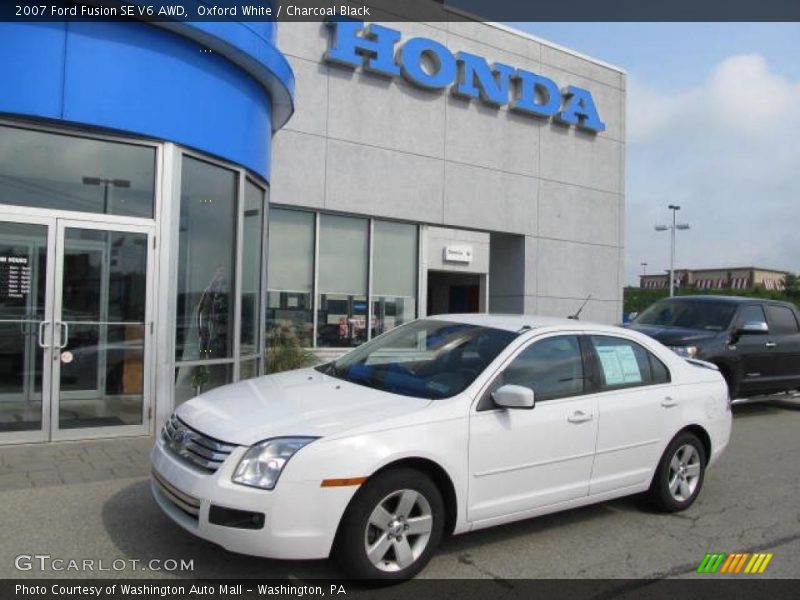 Oxford White / Charcoal Black 2007 Ford Fusion SE V6 AWD