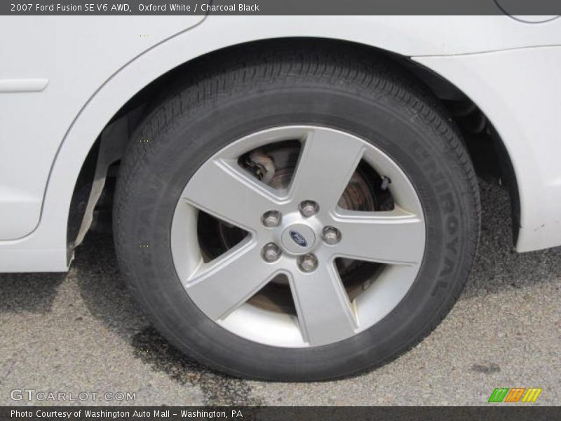 Oxford White / Charcoal Black 2007 Ford Fusion SE V6 AWD