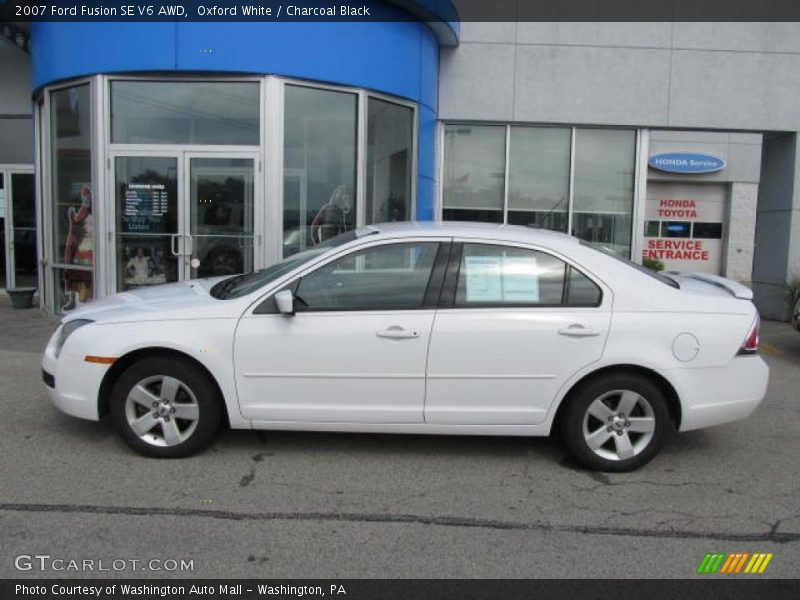 Oxford White / Charcoal Black 2007 Ford Fusion SE V6 AWD