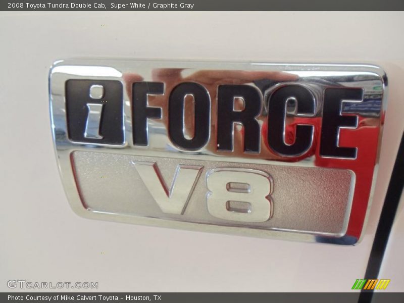 Super White / Graphite Gray 2008 Toyota Tundra Double Cab