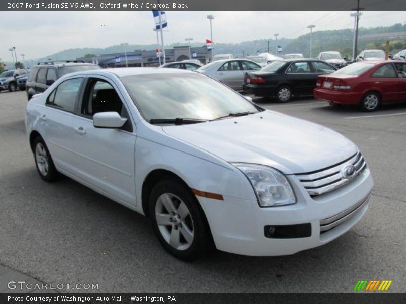 Oxford White / Charcoal Black 2007 Ford Fusion SE V6 AWD