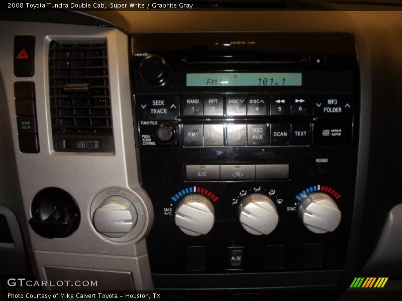 Super White / Graphite Gray 2008 Toyota Tundra Double Cab