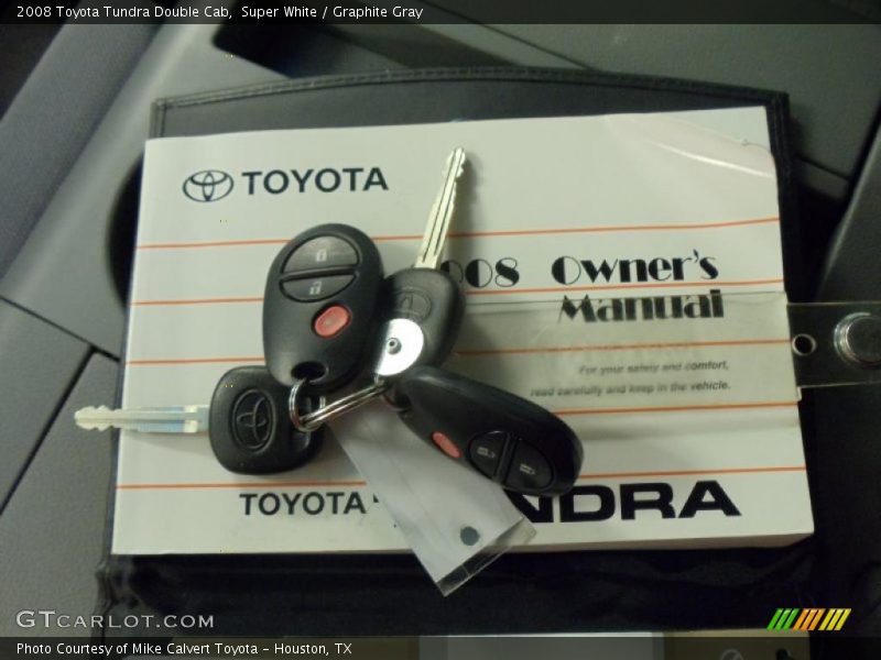 Super White / Graphite Gray 2008 Toyota Tundra Double Cab