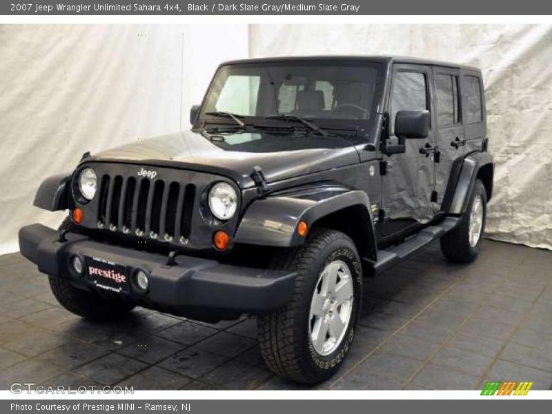 Black / Dark Slate Gray/Medium Slate Gray 2007 Jeep Wrangler Unlimited Sahara 4x4