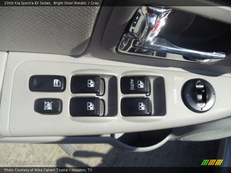 Bright Silver Metallic / Gray 2009 Kia Spectra EX Sedan