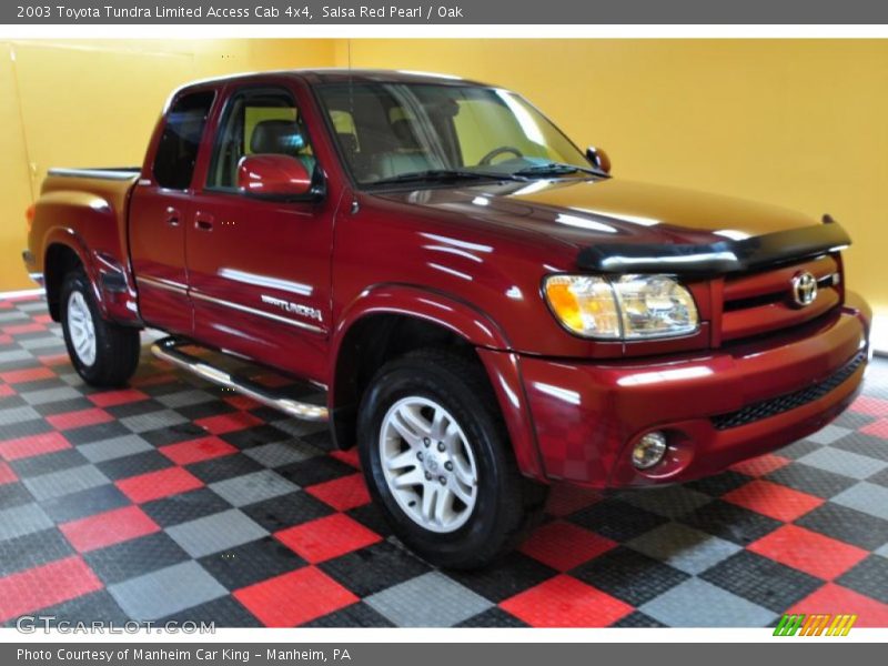 Salsa Red Pearl / Oak 2003 Toyota Tundra Limited Access Cab 4x4