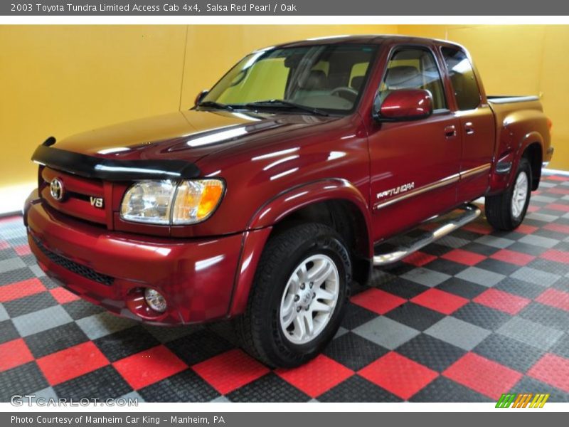 Salsa Red Pearl / Oak 2003 Toyota Tundra Limited Access Cab 4x4