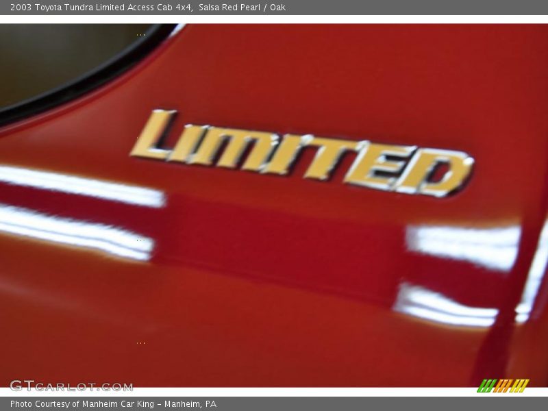 Salsa Red Pearl / Oak 2003 Toyota Tundra Limited Access Cab 4x4