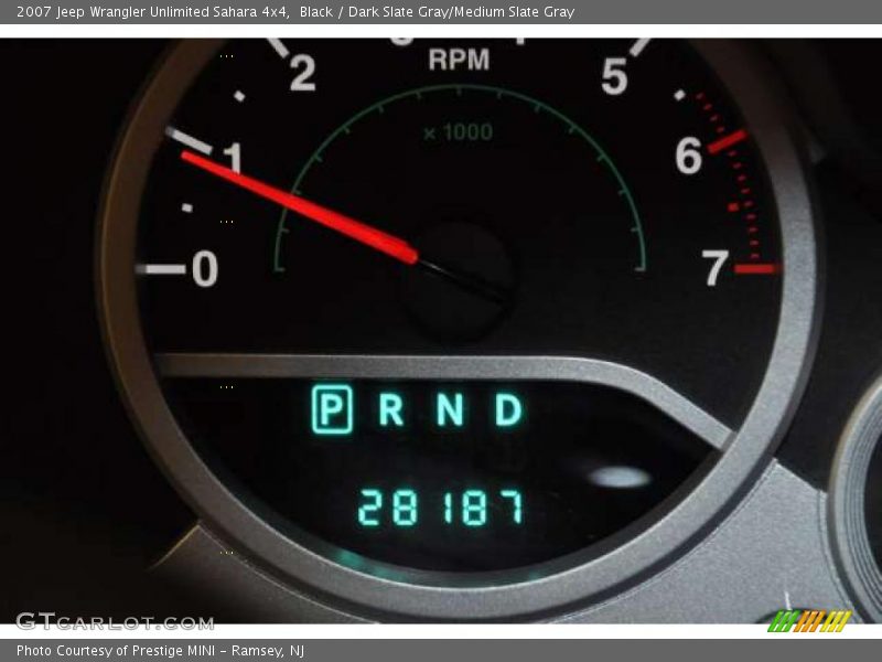 Black / Dark Slate Gray/Medium Slate Gray 2007 Jeep Wrangler Unlimited Sahara 4x4