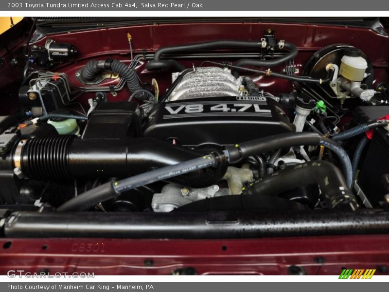 Salsa Red Pearl / Oak 2003 Toyota Tundra Limited Access Cab 4x4