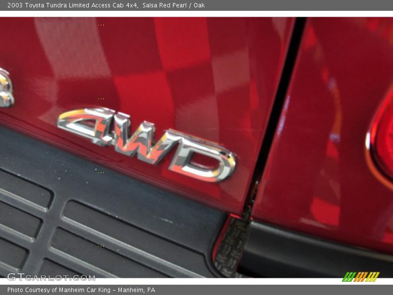 Salsa Red Pearl / Oak 2003 Toyota Tundra Limited Access Cab 4x4