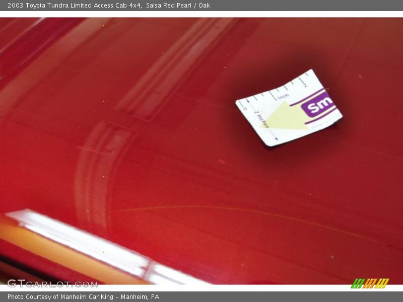 Salsa Red Pearl / Oak 2003 Toyota Tundra Limited Access Cab 4x4