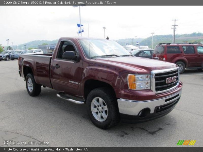 Sonoma Red Metallic / Ebony 2009 GMC Sierra 1500 SLE Regular Cab 4x4