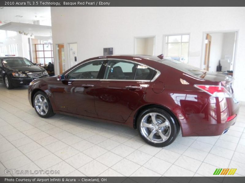 Basque Red Pearl / Ebony 2010 Acura TL 3.5 Technology