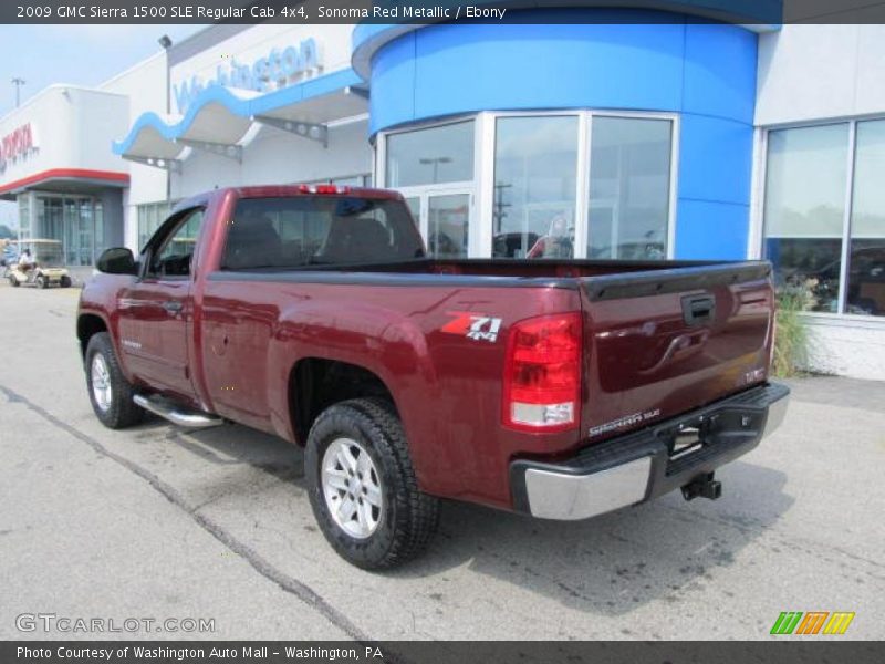 Sonoma Red Metallic / Ebony 2009 GMC Sierra 1500 SLE Regular Cab 4x4
