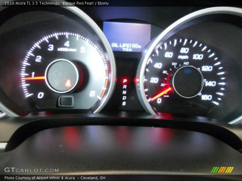 Basque Red Pearl / Ebony 2010 Acura TL 3.5 Technology