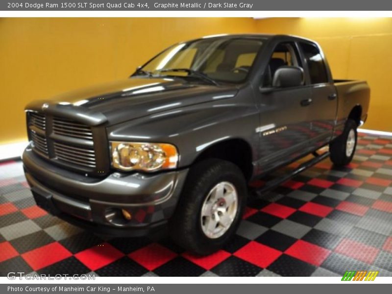 Graphite Metallic / Dark Slate Gray 2004 Dodge Ram 1500 SLT Sport Quad Cab 4x4