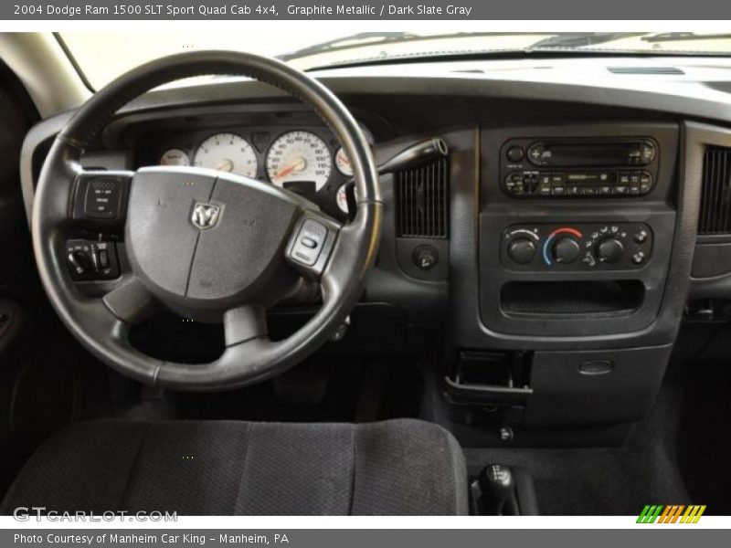 Graphite Metallic / Dark Slate Gray 2004 Dodge Ram 1500 SLT Sport Quad Cab 4x4