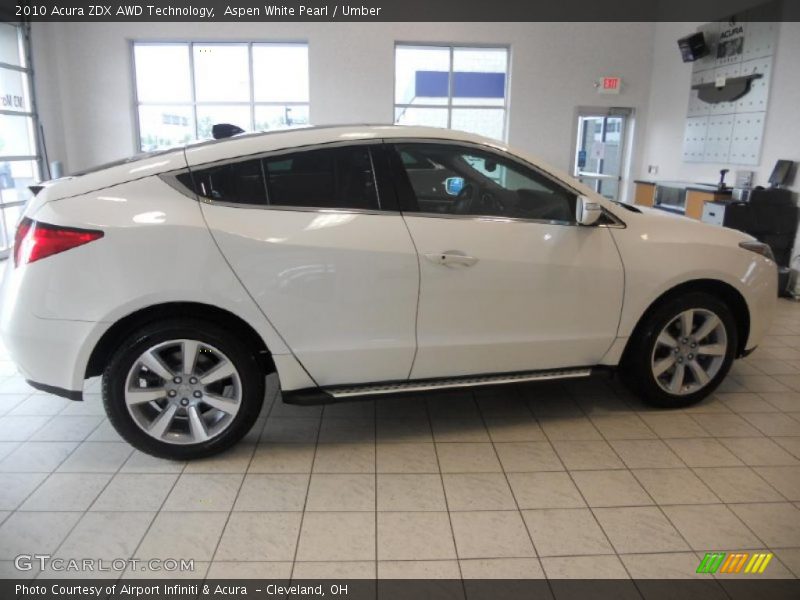  2010 ZDX AWD Technology Aspen White Pearl