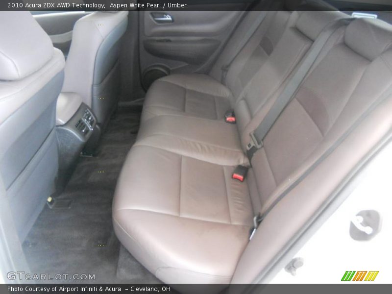  2010 ZDX AWD Technology Umber Interior