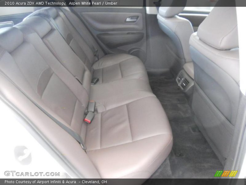  2010 ZDX AWD Technology Umber Interior